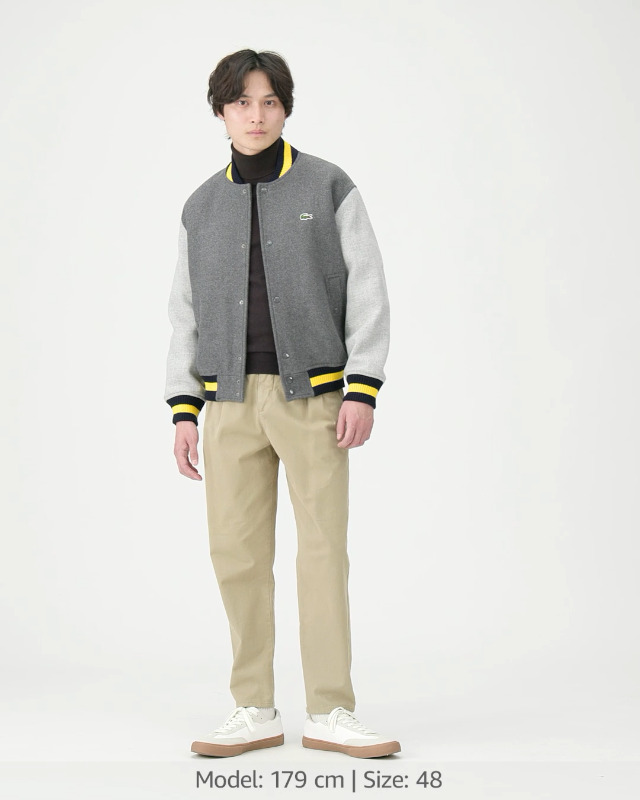 【汚れなし】2021年購入 ラコステ LiVE ベーシックバーシティジャケット Amazon | [ラコステ] ブルゾン [公式] ベーシックバーシティ